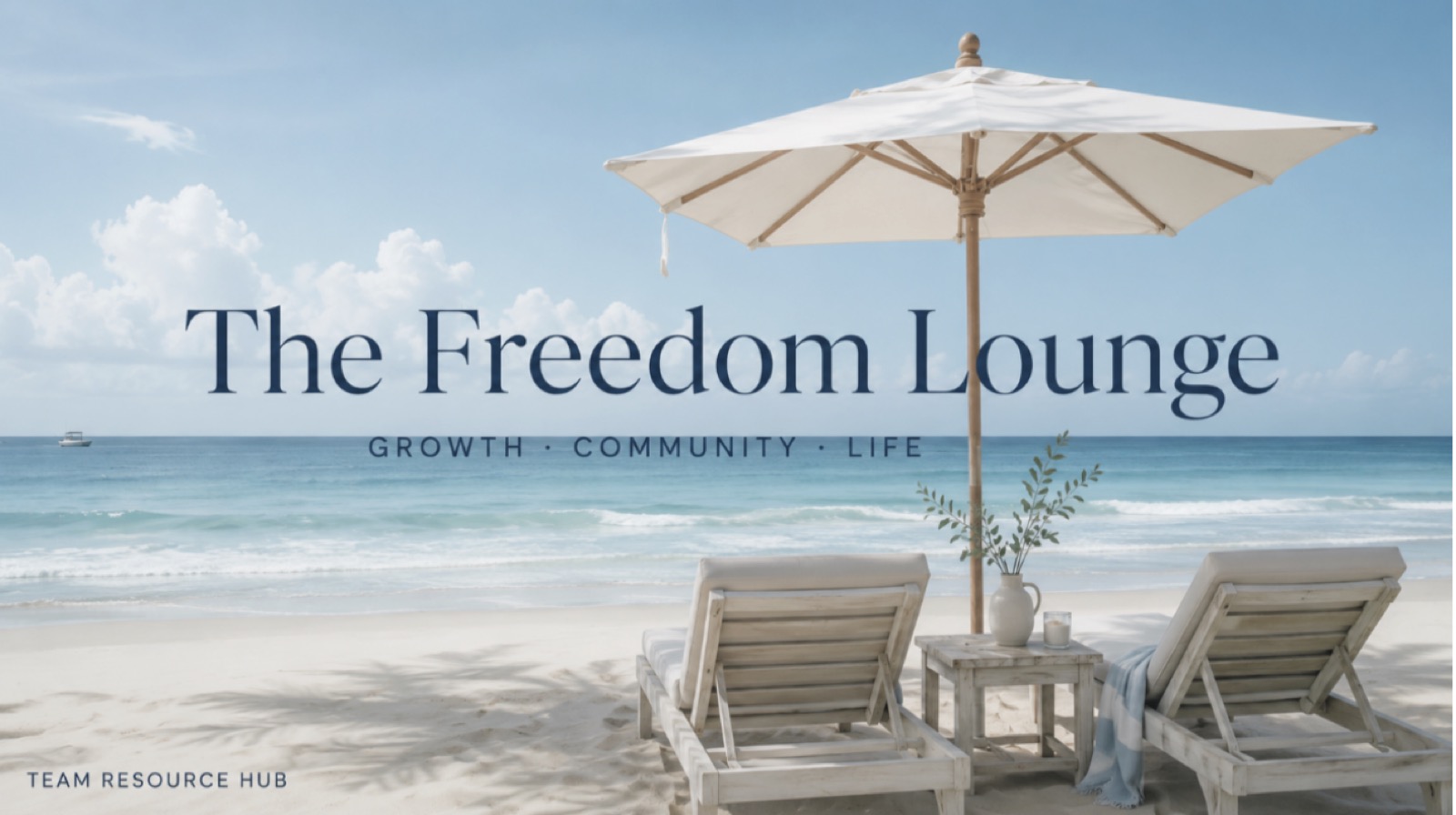 The Freedom Lounge, our team's hub for growth, community, and life